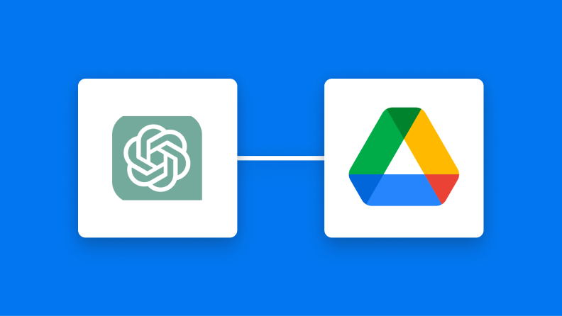 ChatGPTとGoogle Driveの連携イメージ