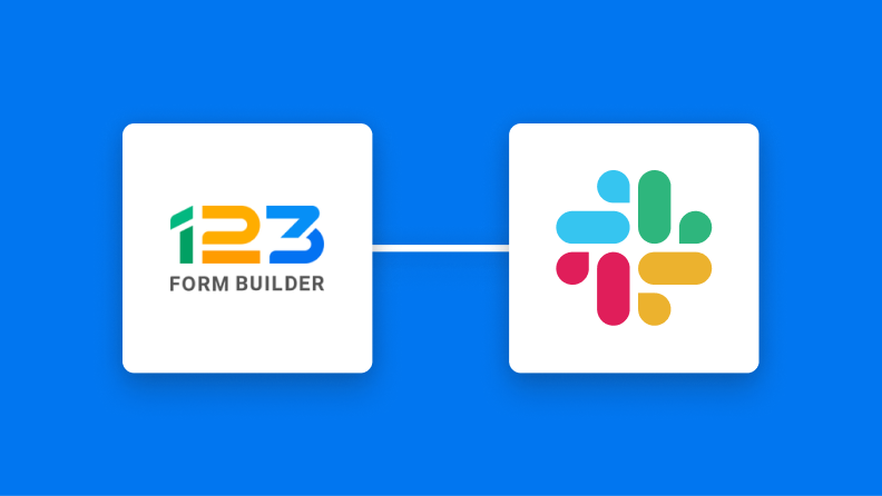 123FormBuilderとSlackの連携イメージ