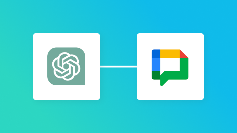 ChatGPTとGoogle Chatの連携イメージ