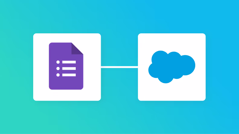 GoogleフォームとSalesforceの連携イメージ