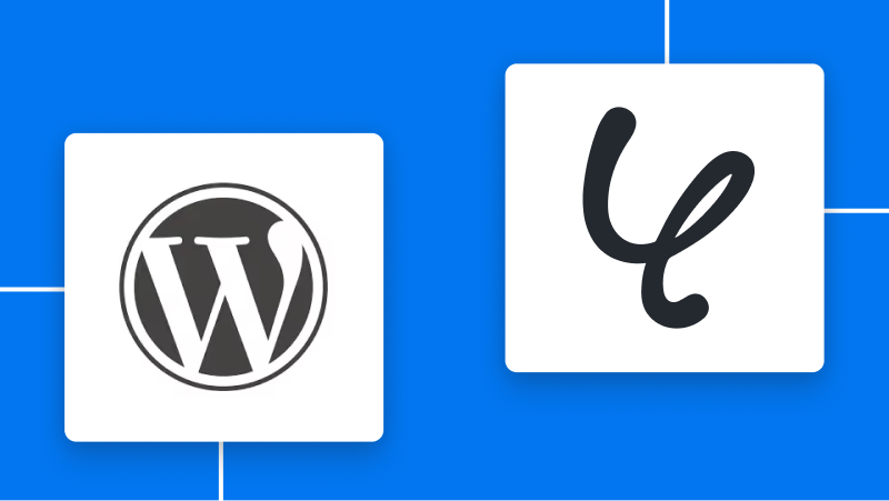 WordPress.orgとYoomの連携イメージ