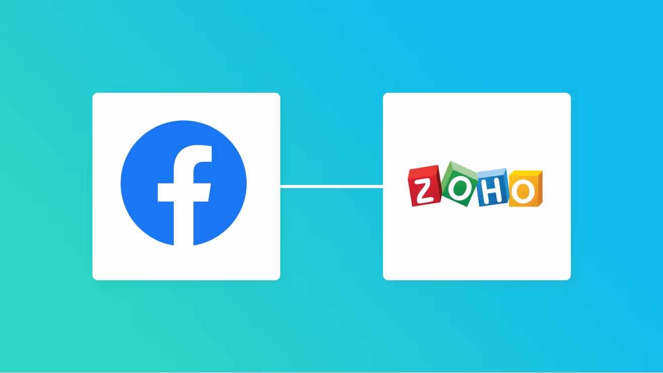 Facebook広告とZoho CRMの連携イメージ