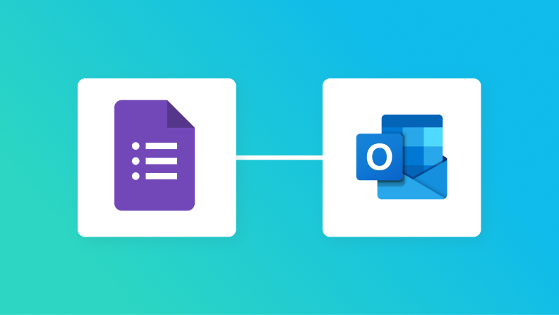 GoogleフォームとOutlookの連携イメージ