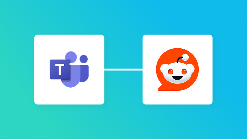 Microsoft TeamsとRedditの連携イメージ