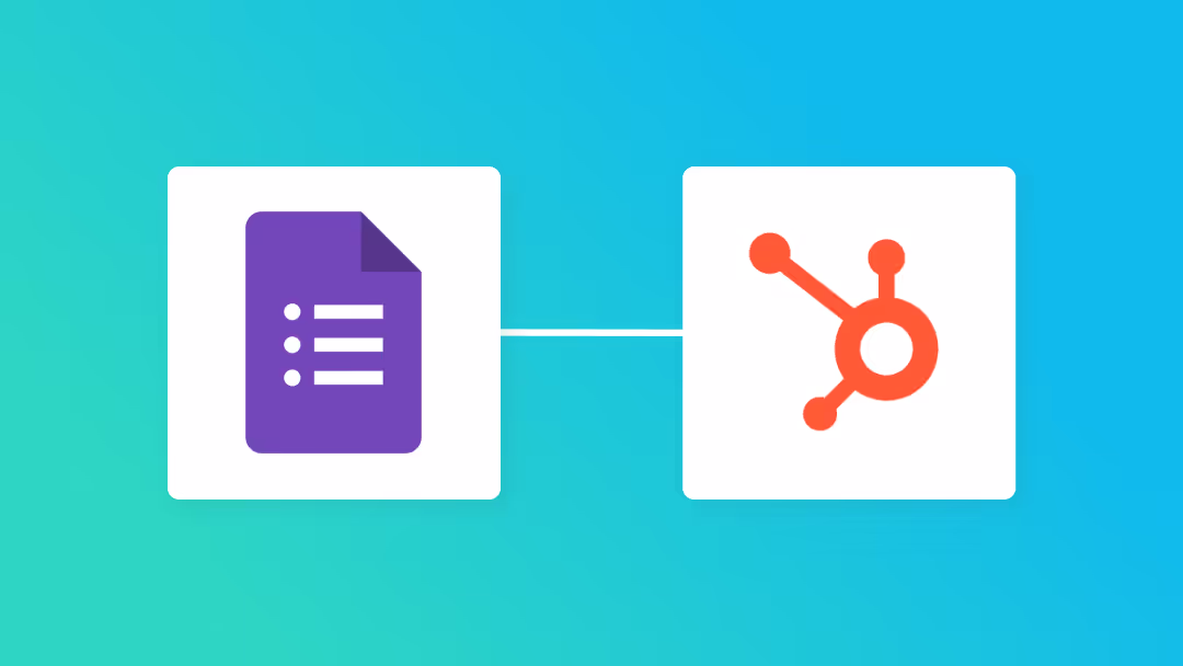 Google フォームとHubSpotの連携イメージ