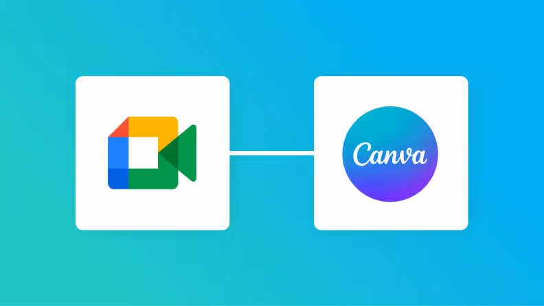 Google MeetとCanvaの連携イメージ