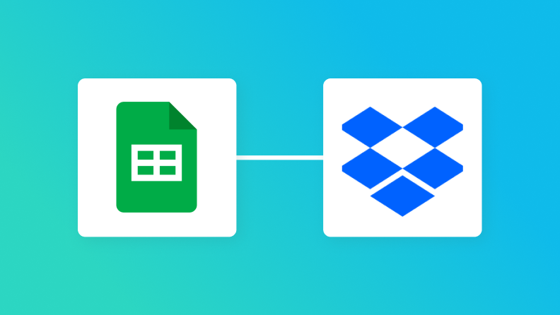 Google スプレッドシートとDropboxの連携イメージ