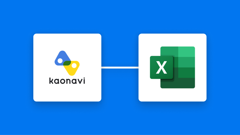 カオナビとMicrosoft Excelの連携イメージ