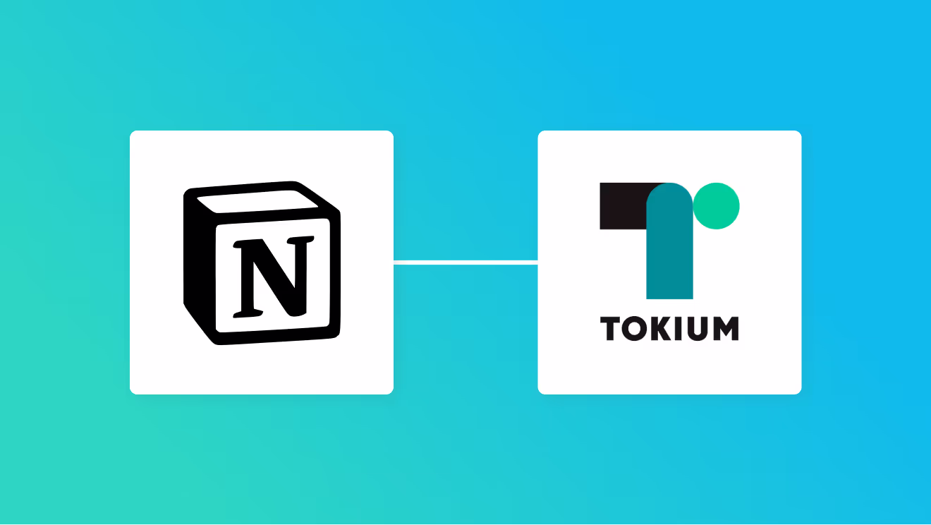 NotionとTOKIUMの連携イメージ