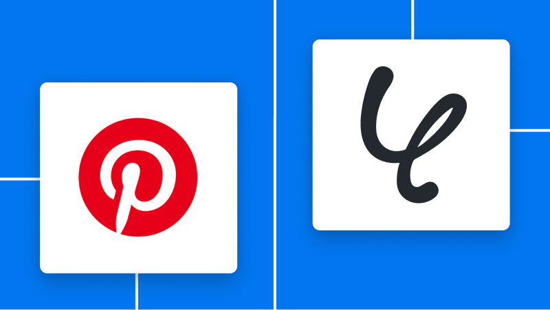 PinterestとYoomの連携イメージ