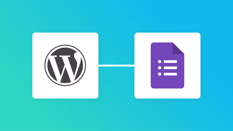 GoogleフォームとWordPressの連携イメージ