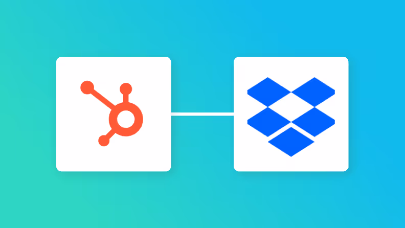 HubSpotとDropboxの連携イメージ