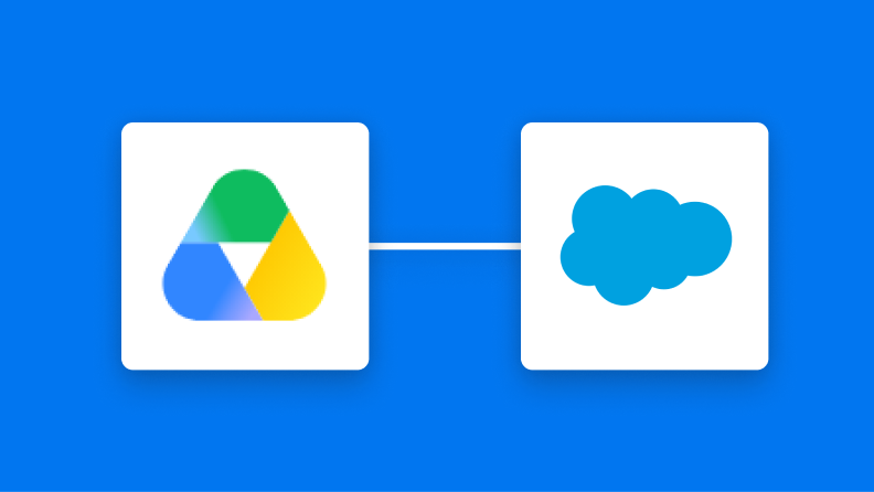 Google DriveとSalesforceの連携イメージ