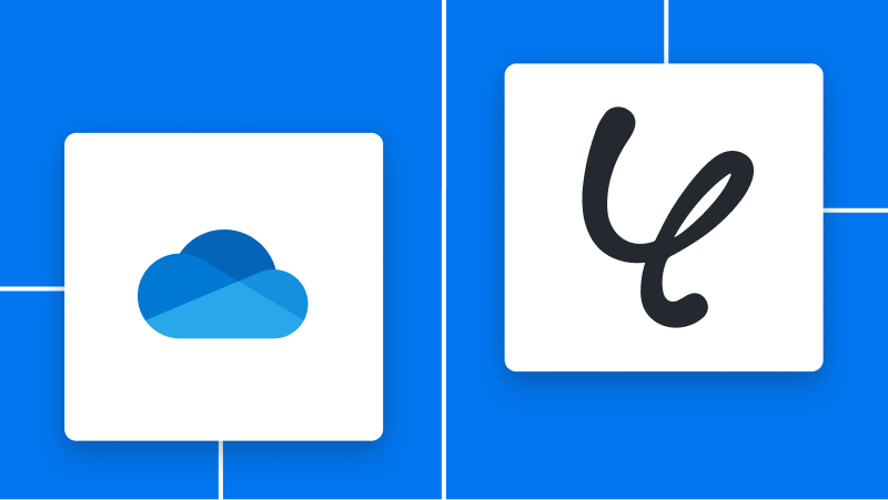 OneDriveとYoomの連携イメージ