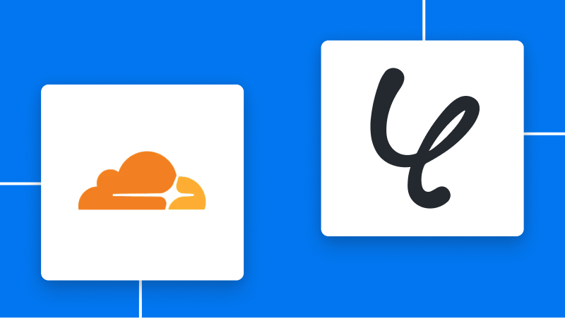 CloudflareとYoomの連携イメージ