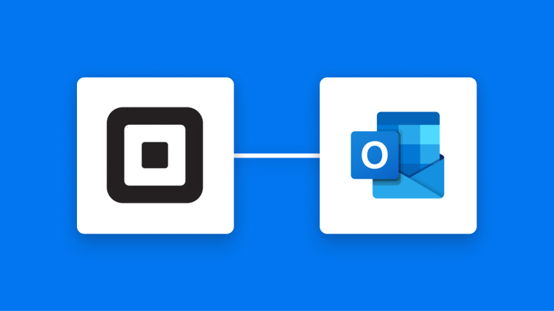 SquareとOutlookの連携イメージ