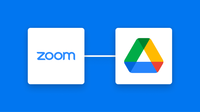 ZoomとGoogle Driveの連携イメージ