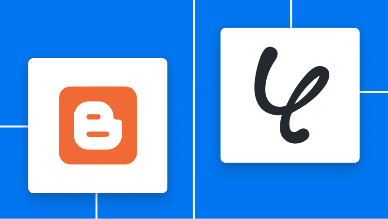 BloggerとYoomの連携イメージ