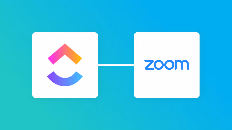 【簡単設定】ClickUpのデータをZoomに自動的に連携する方法