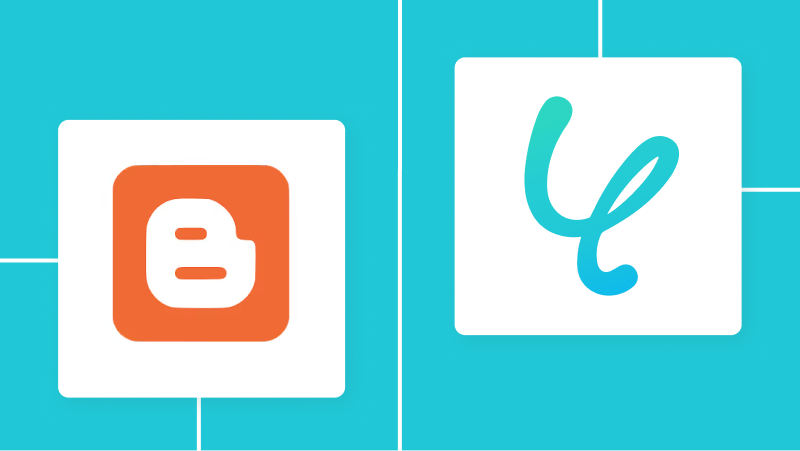 BloggerとYoomの連携イメージ