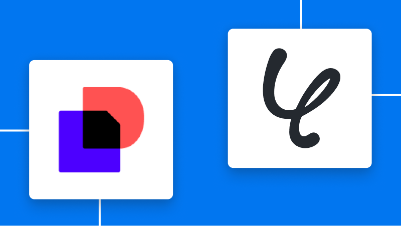 DocuSignとYoomの連携イメージ