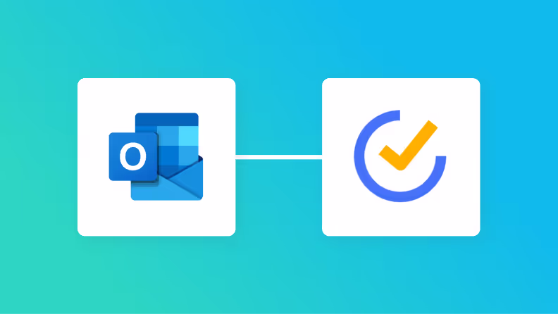 OutlookとTickTickの連携イメージ