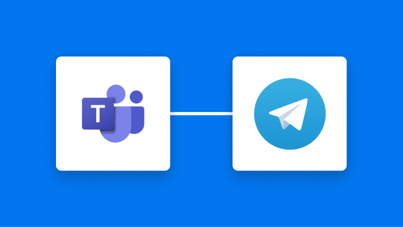 Microsoft TeamsとTelegramの連携イメージ