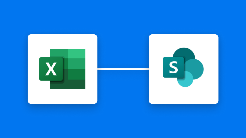 Microsoft ExcelとMicrosoft SharePointの連携イメージ