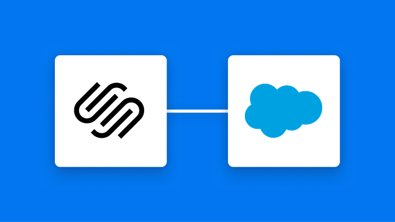 SquarespaceとSalesforceの連携イメージ