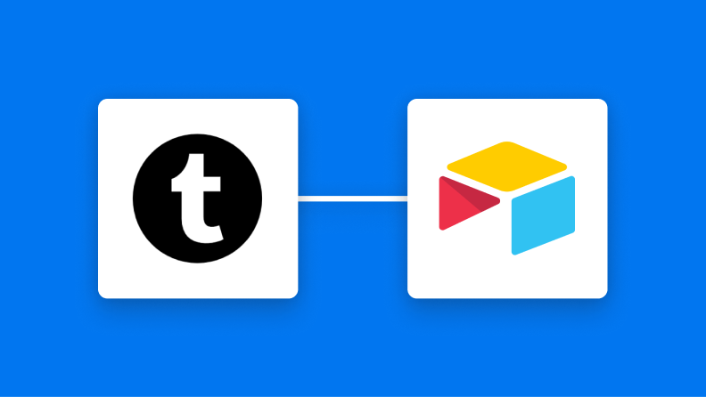 TumblrとAirtableの連携イメージ