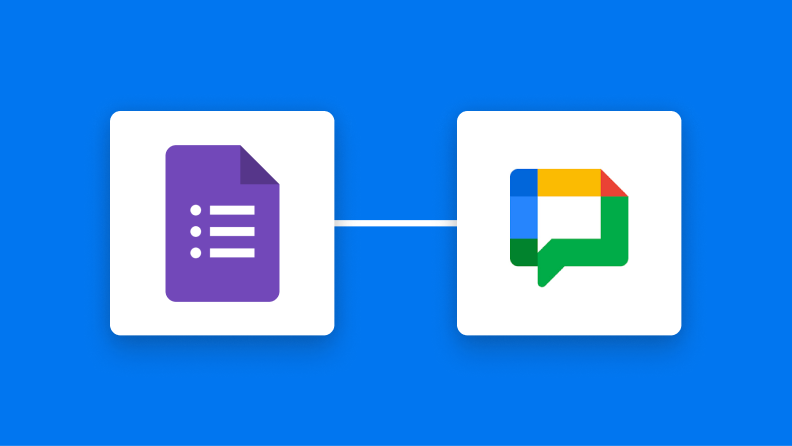 GoogleフォームとGoogle Chatの連携イメージ