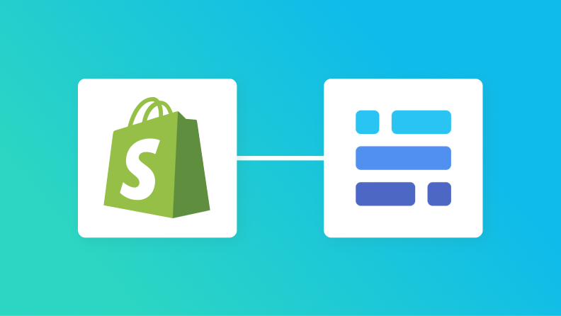 ShopifyとBaserowの連携イメージ