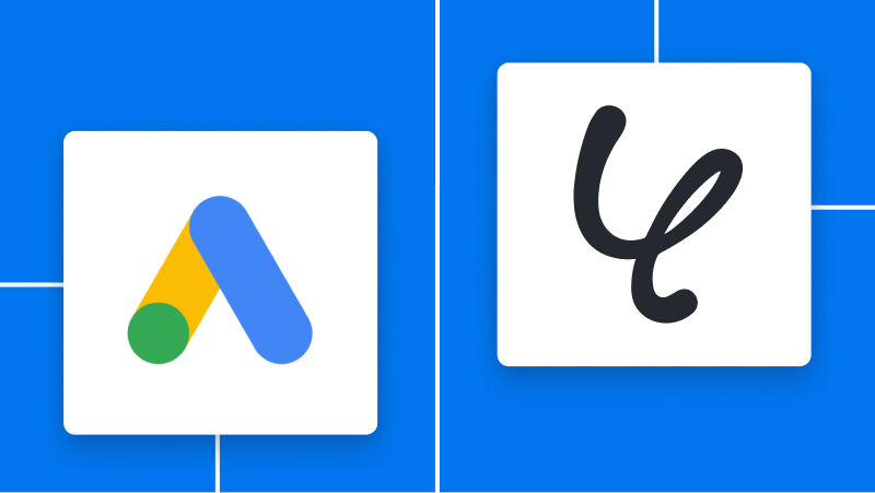 Google AdsとYoomの連携イメージ