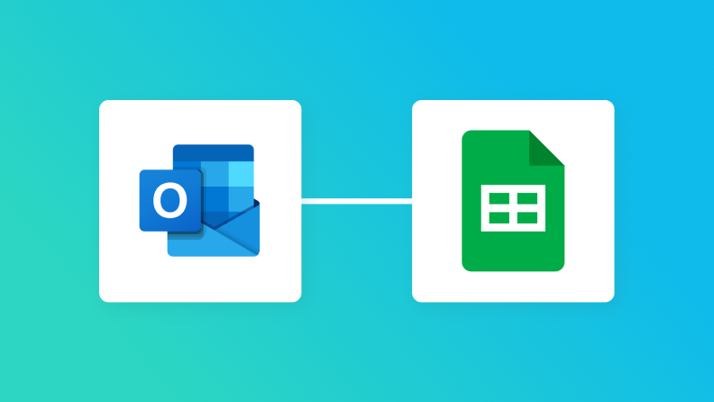 OutlookとGoogle スプレッドシートの連携イメージ