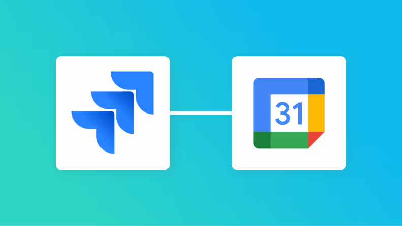 Jira SoftwareとGoogleカレンダーの連携イメージ