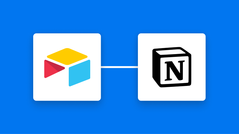 AirtableとNotionの連携イメージ