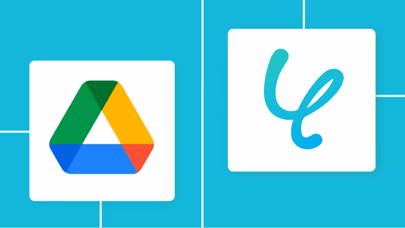 Google DriveとYoomの連携イメージ