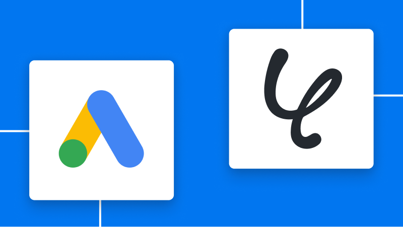 Google AdsとYoomの連携イメージ