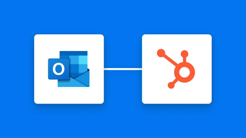 OutlookとHubSpotの連携イメージ