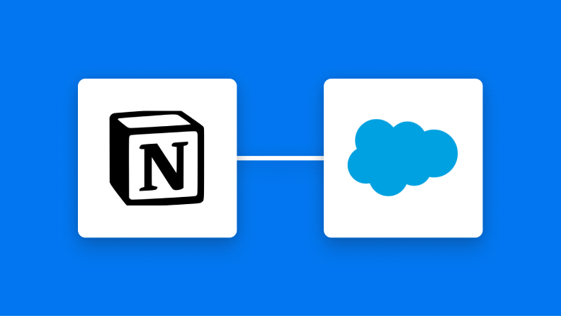 NotionとSalesforceの連携イメージ