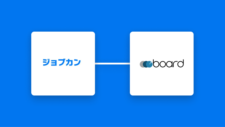 ジョブカン経費精算・ワークフローとboardの連携イメージ