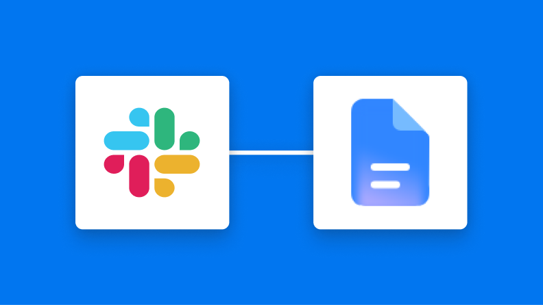 SlackとGoogleドキュメントの連携イメージ