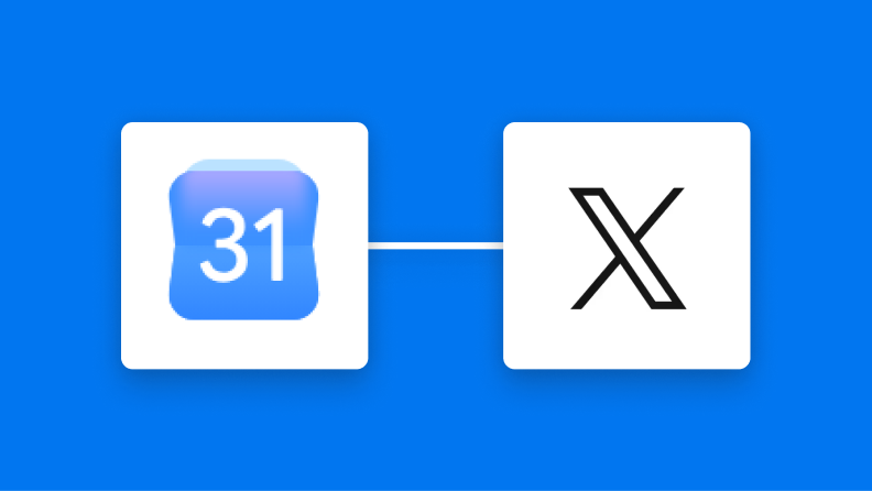 GoogleカレンダーとX（Twitter）の連携イメージ