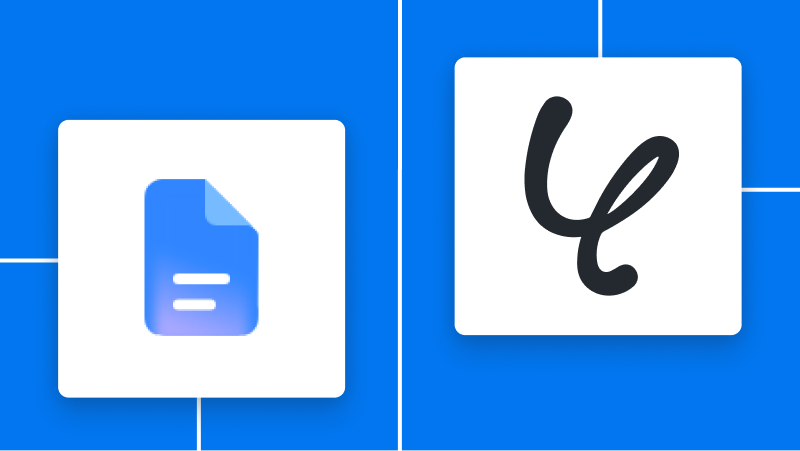 GoogleドキュメントとYoomの連携イメージ