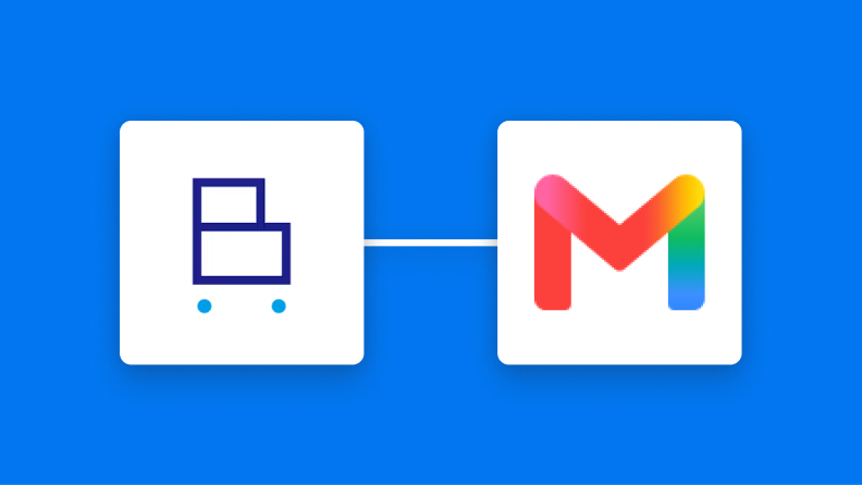 BカートとGmailの連携イメージ