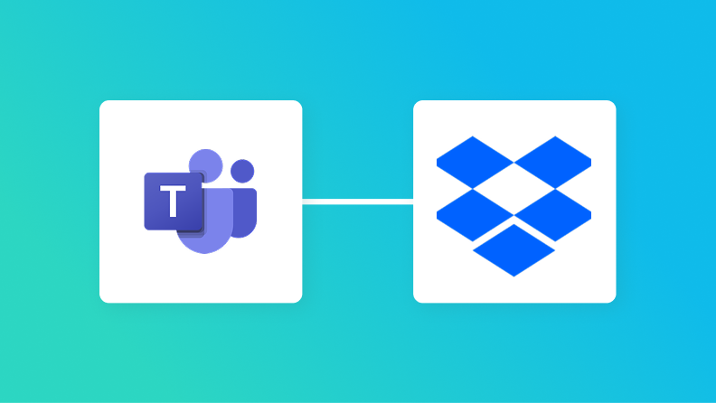Microsoft TeamsとDropboxの連携イメージ