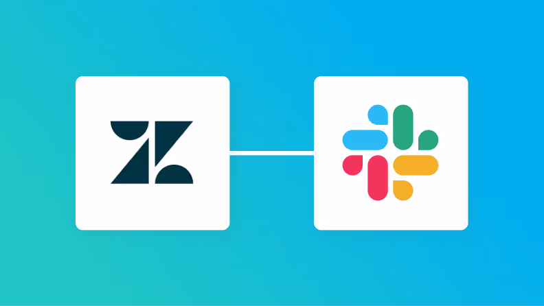 ZendeskとSlackの連携イメージ