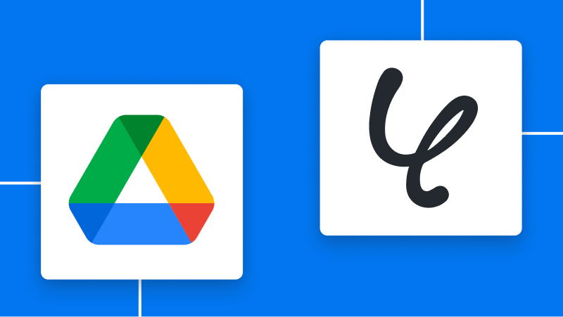 Google DriveとYoomの連携イメージ