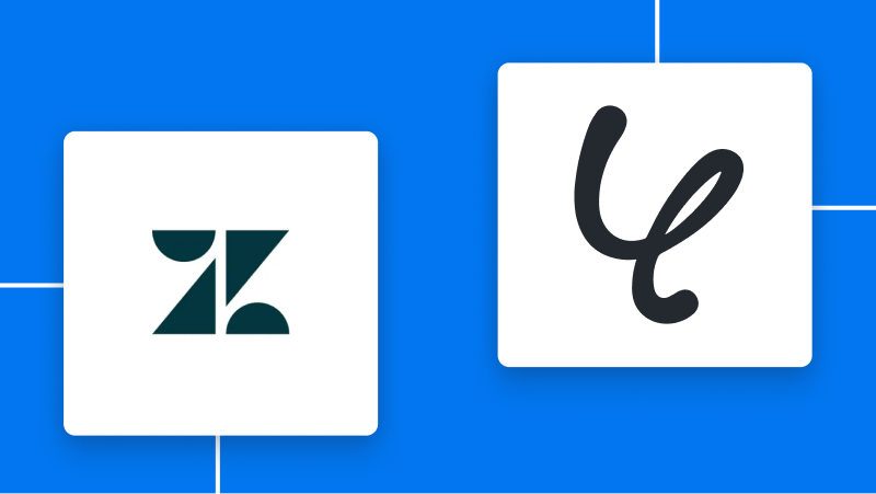 ZendeskとYoomの連携イメージ