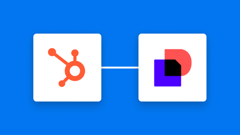 HubSpotとDocuSignの連携イメージ